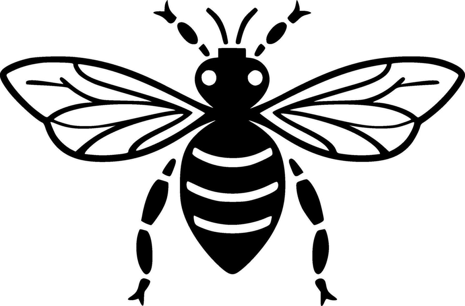 Biene - - hoch Qualität Vektor Logo - - Vektor Illustration Ideal zum T-Shirt Grafik