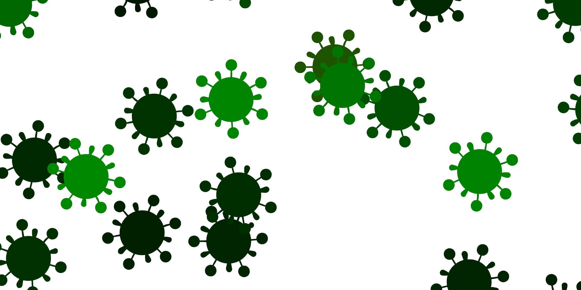 ljusgrön gul vektormall med influensatecken vektor