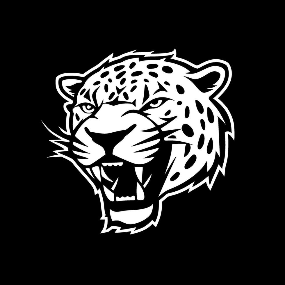 Leopard - - minimalistisch und eben Logo - - Vektor Illustration