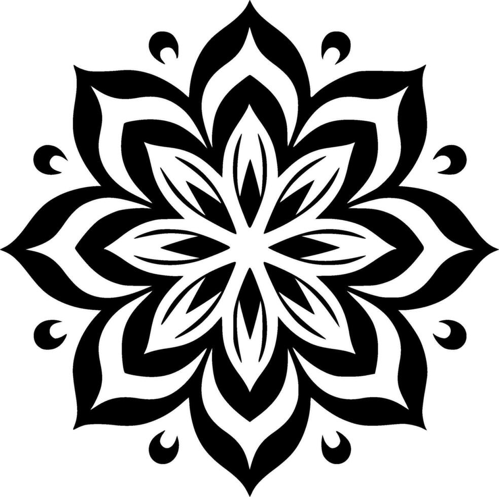 Mandala - - hoch Qualität Vektor Logo - - Vektor Illustration Ideal zum T-Shirt Grafik