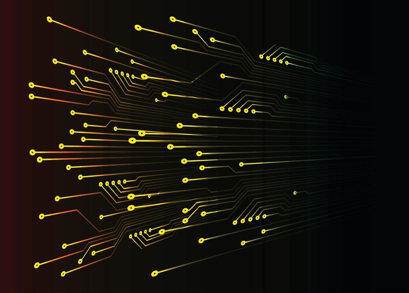 Cyber Circuit Future Technology Konzept Hintergrund vektor