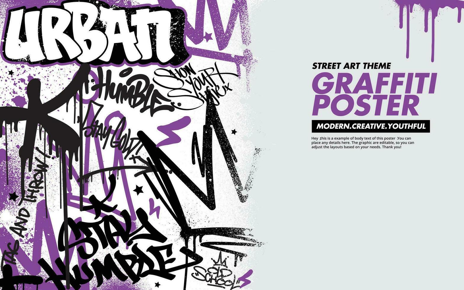 graffiti bakgrund med Spy och märkning ritad för hand stil. gata konst graffiti urban tema i vektor formatera.