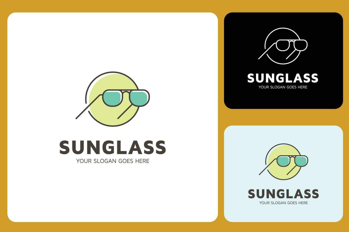 Sonnenbrille Logo Design Vorlage vektor