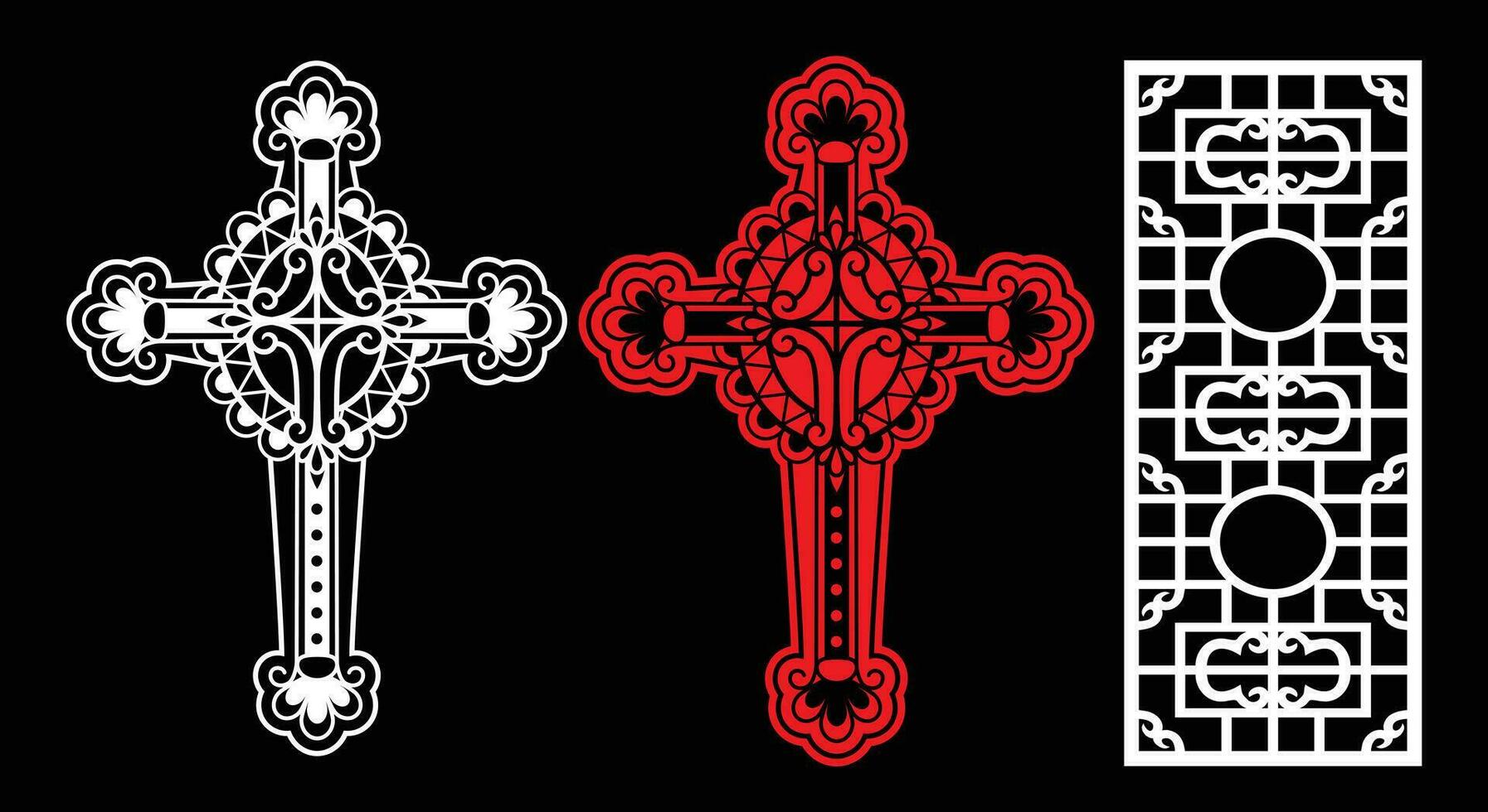 dekorativ Mauer Paneele einstellen jali Design cnc Muster, Laser- Schneiden Muster, Router CNC-Schneiden. vektor