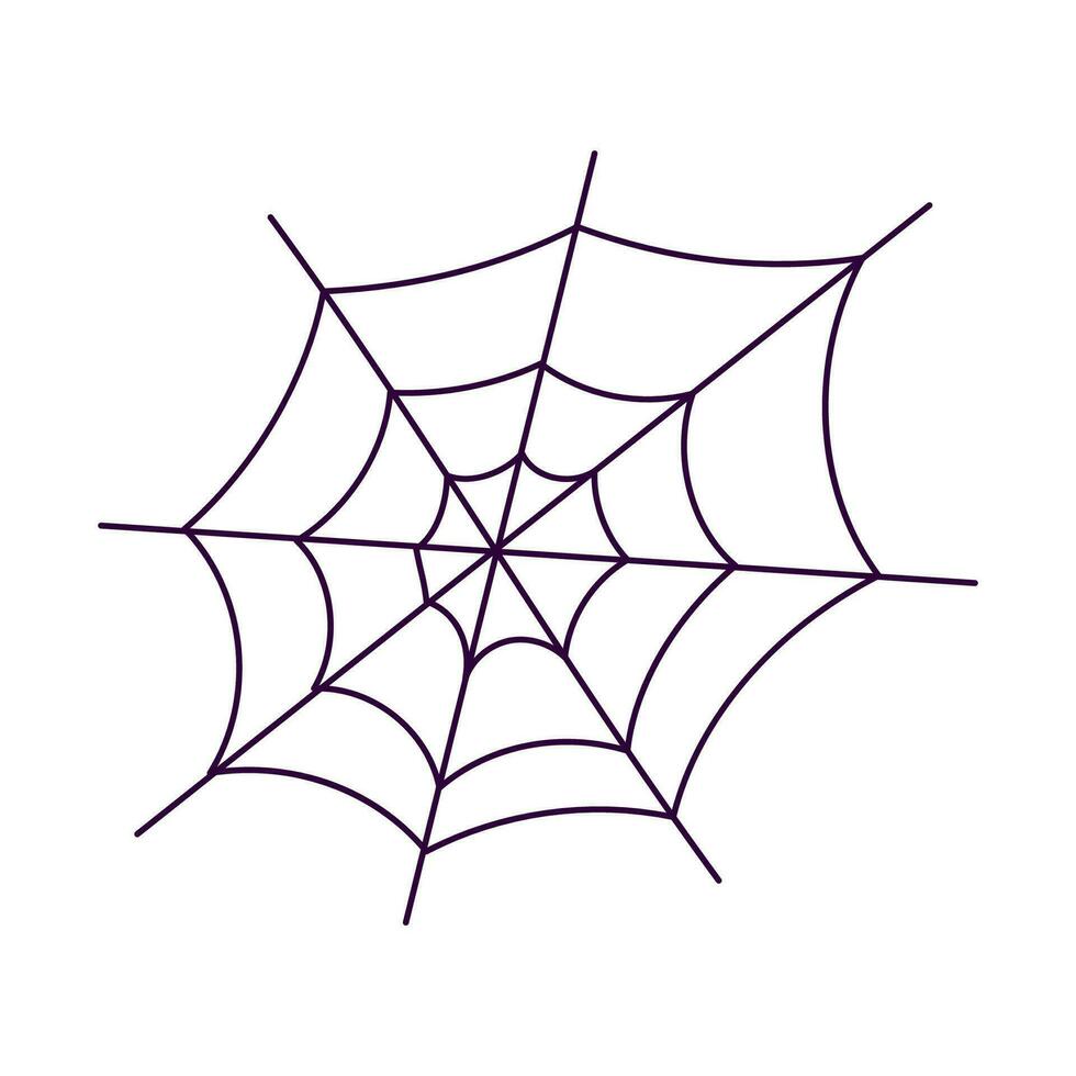 spindelnät Spindel väva svart elluin ikon element vektor