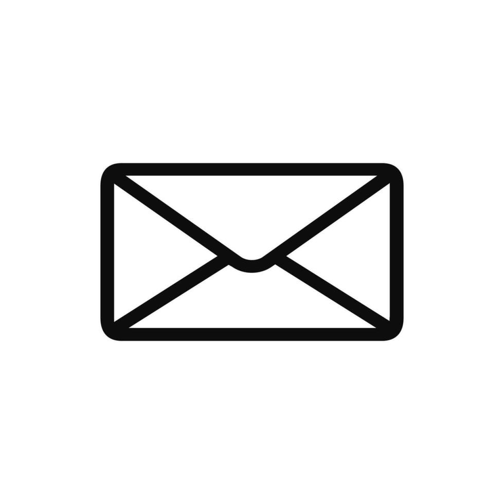 Botschaft Symbol. Email oder Nachrichten Abbildungen - - Vektor, Zeichen und Symbol. schwarz Linie Symbol. vektor