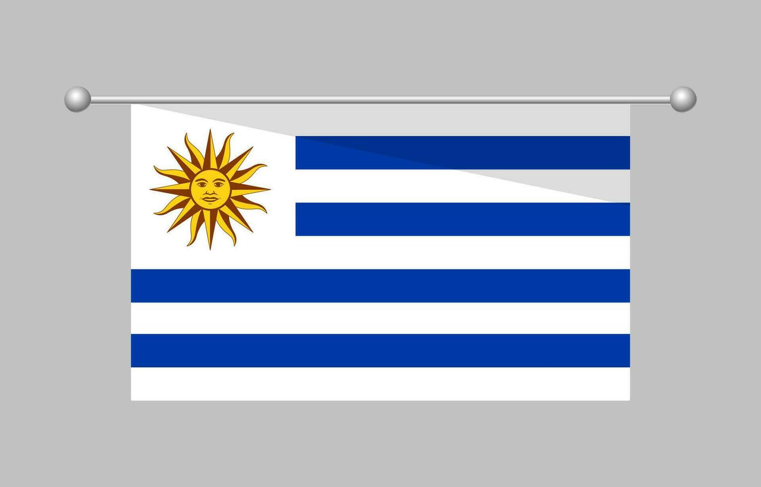 Hintergrund der Uruguay-Flagge vektor
