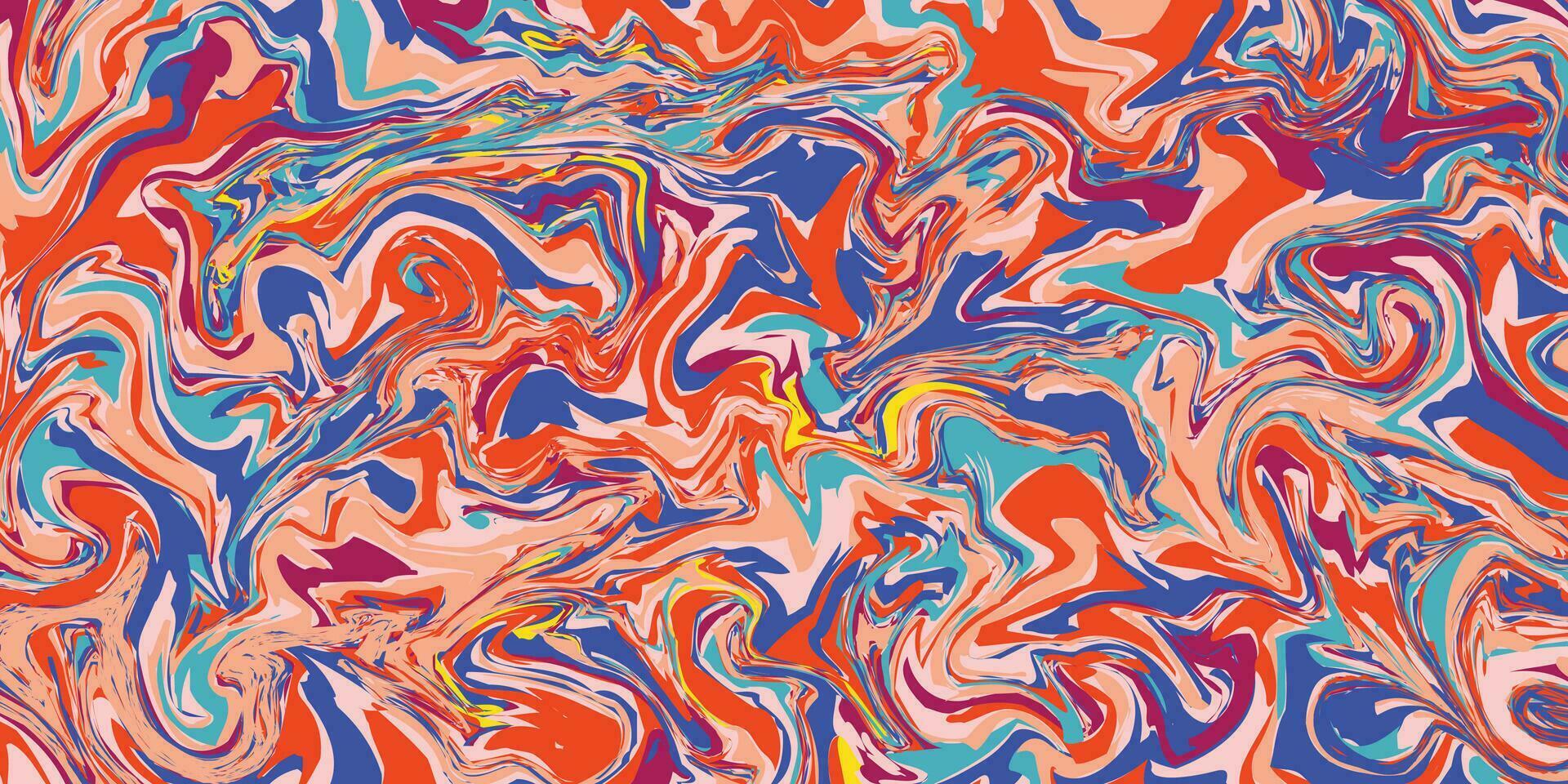 Brutalismus abstrakt Welle Farbe Gemälde Hintergrund vektor