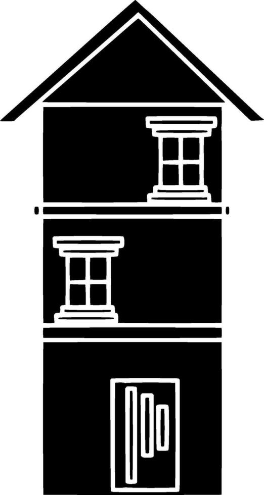 Haus-Glyphe-Symbol vektor