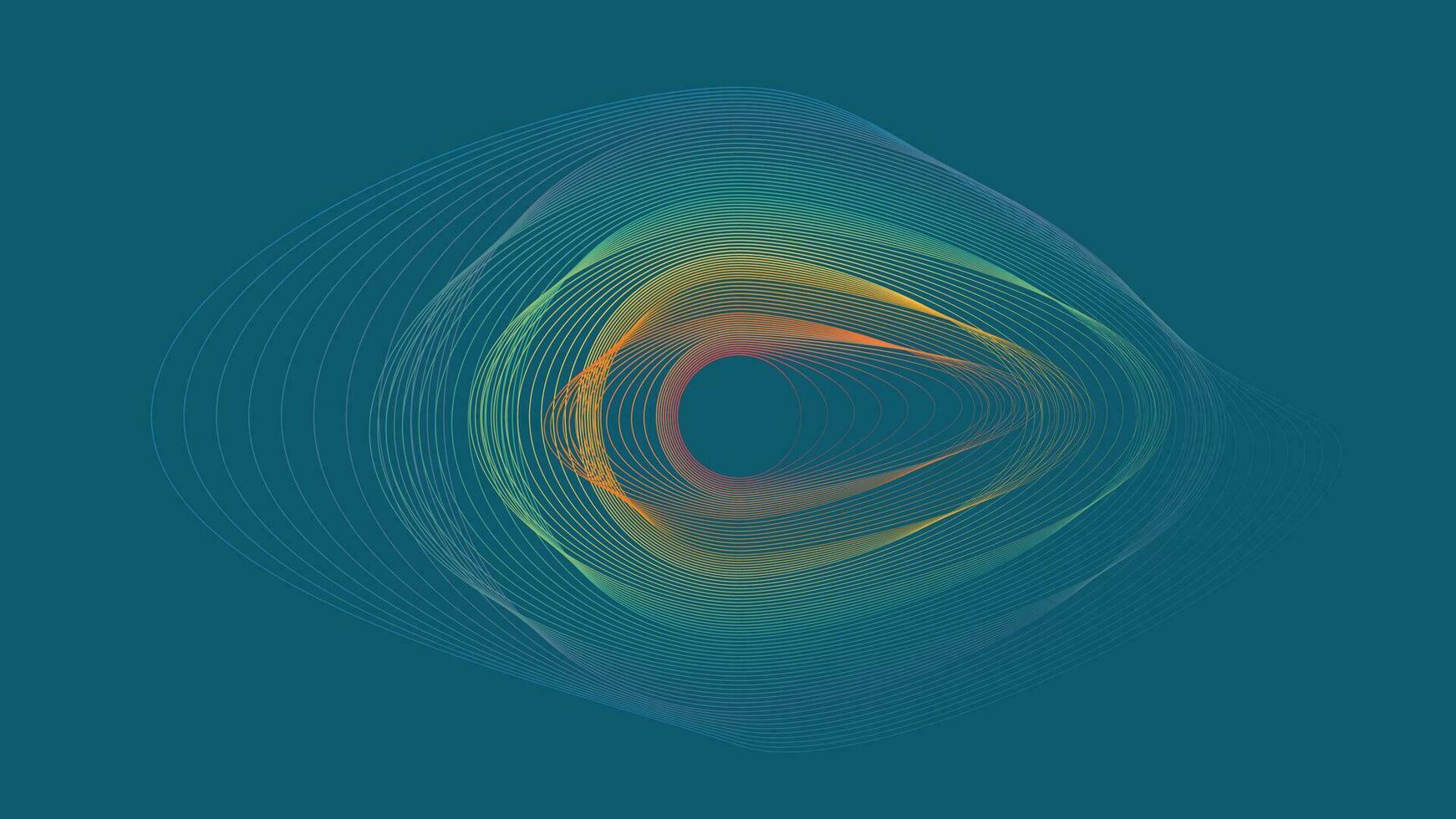 abstrakt spiral nebulosa ringa galax i mörk blå bakgrund. detta enkel vågig linje bakgrund kommer hjälp du till uttrycka din projekt Mer elegant. vektor