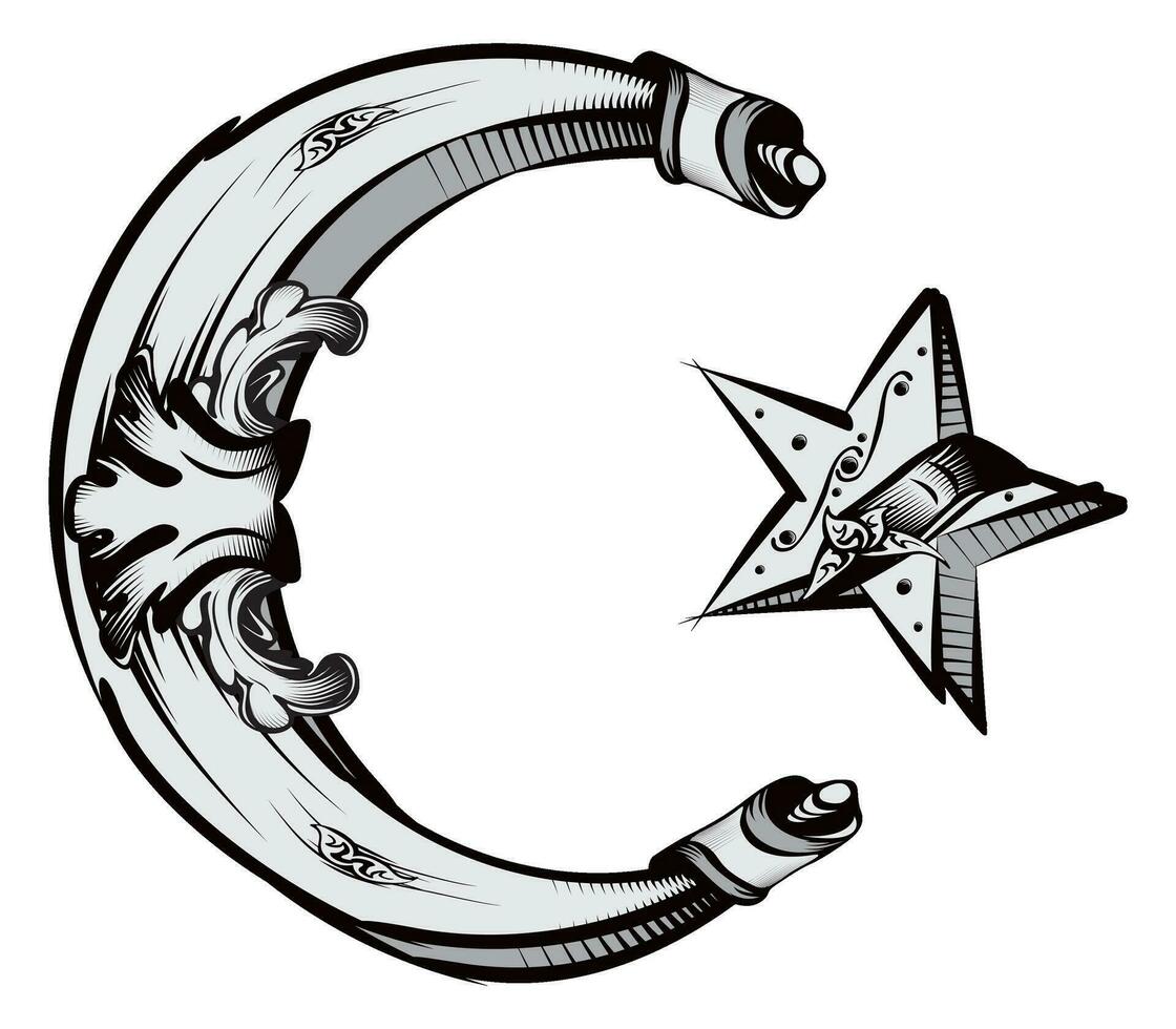 dekorativ islam religion symbol vektor