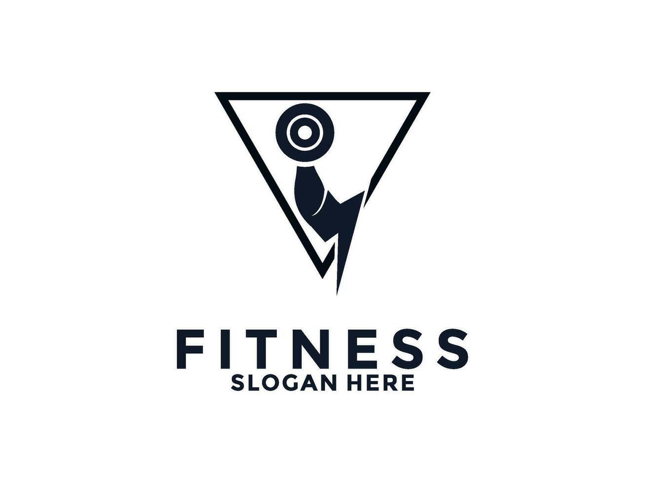Fitness und Fitnessstudio Logo Design Vektor