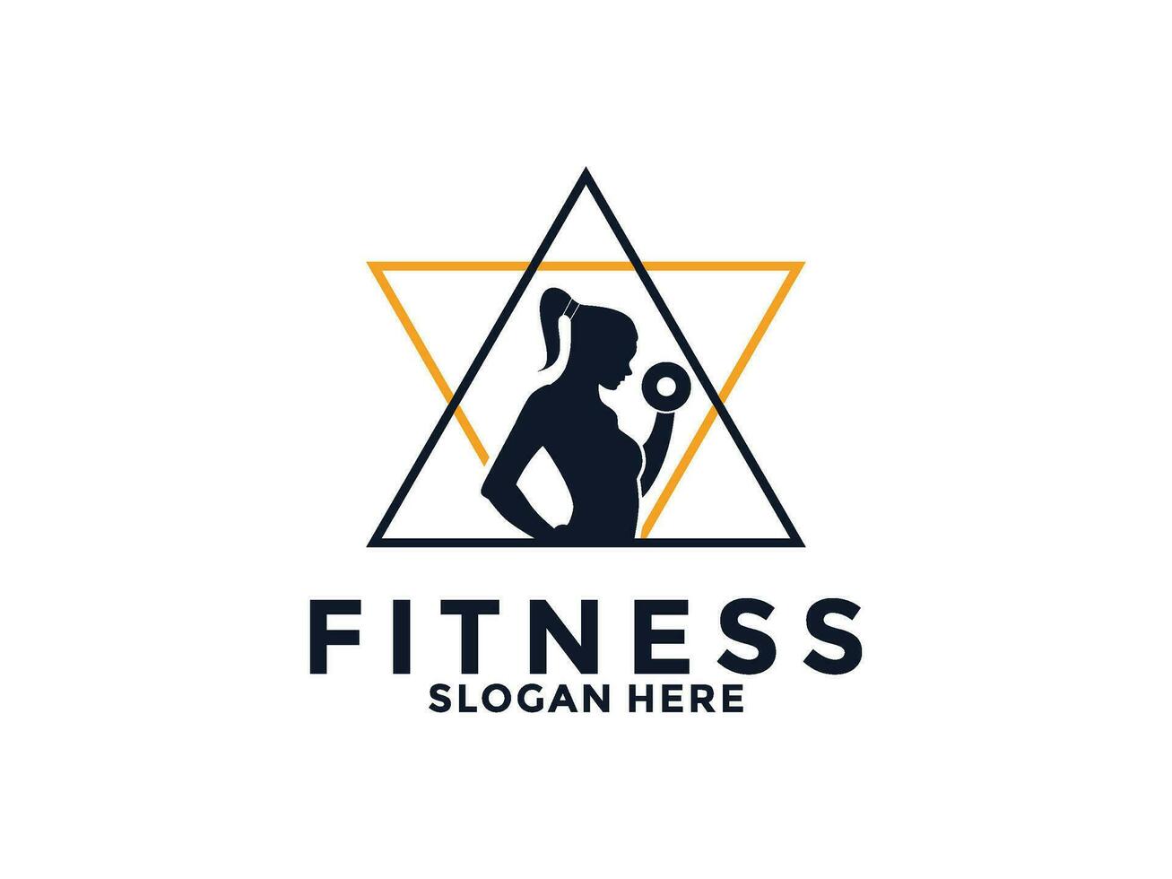 Fitness und Fitnessstudio Logo Design Vektor