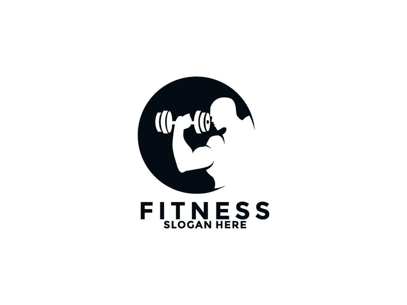 Fitness und Fitnessstudio Logo Design Vektor