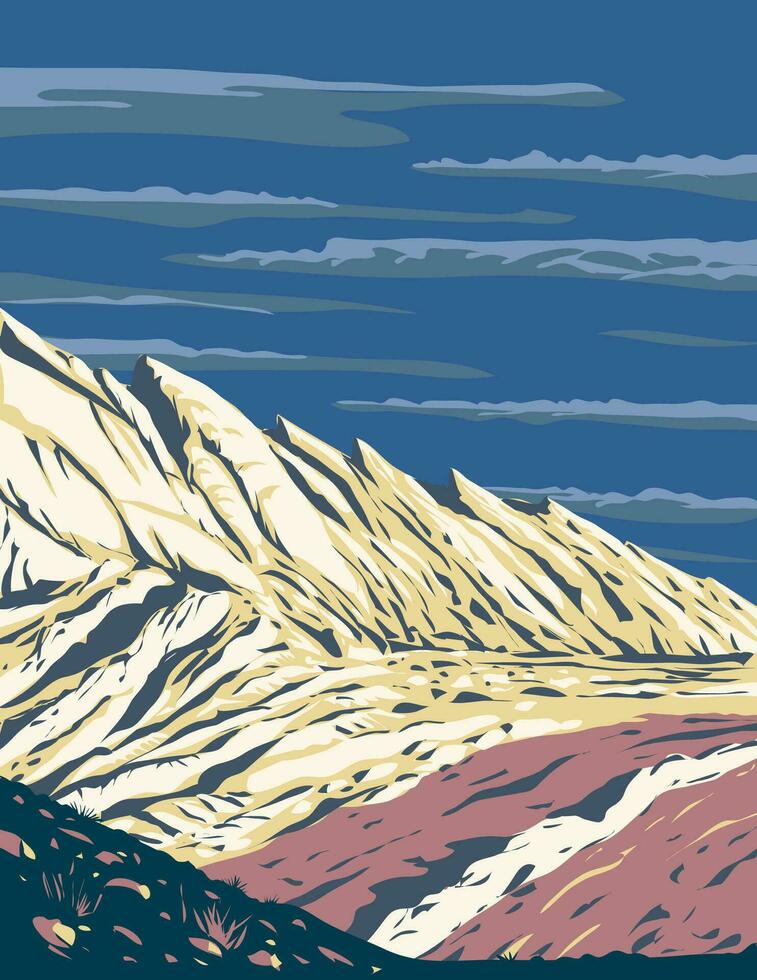 navajo Sandstein beim san Raffael anschwellen östlichen Utah USA wpa Kunst Poster vektor