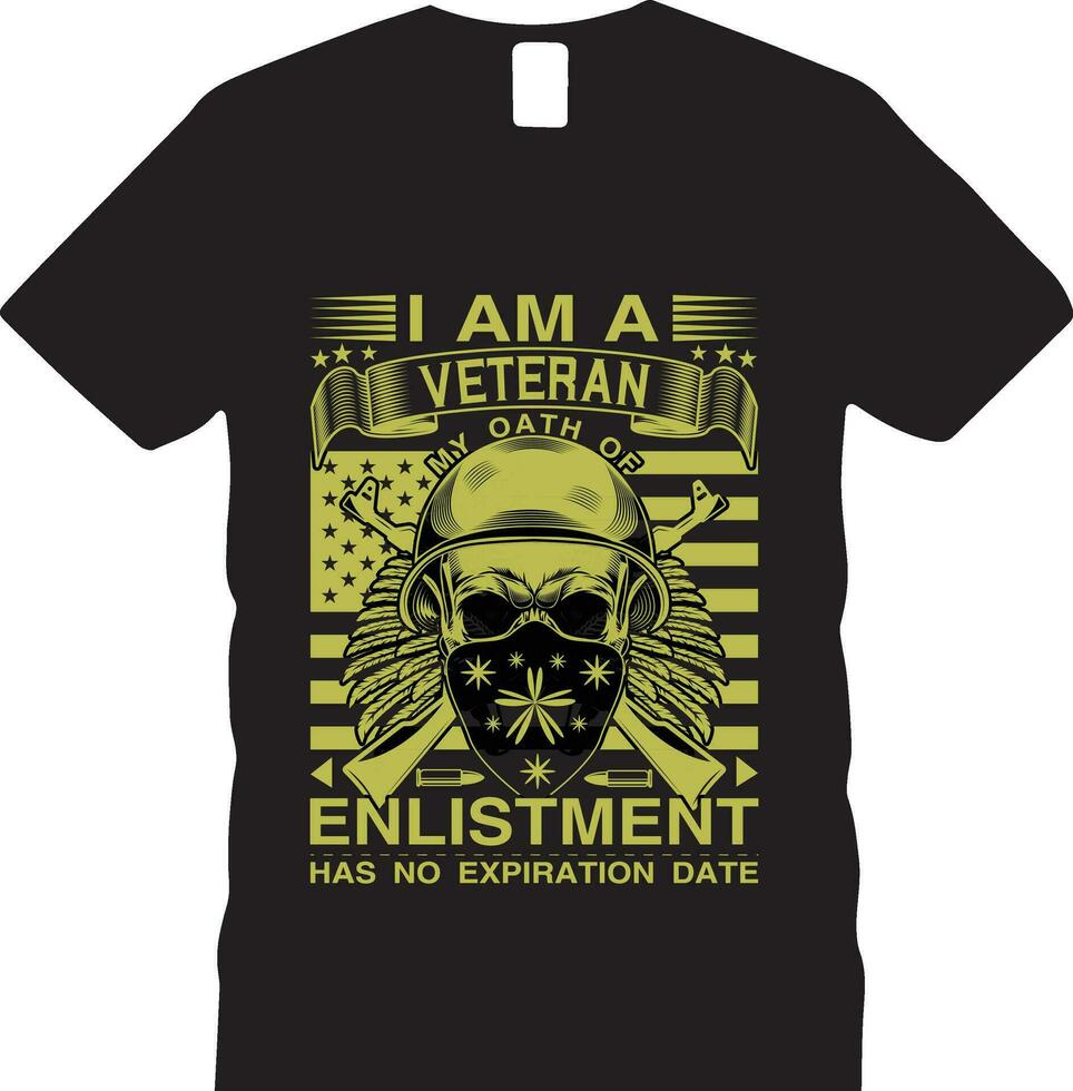 veteran t-shirt design vektor