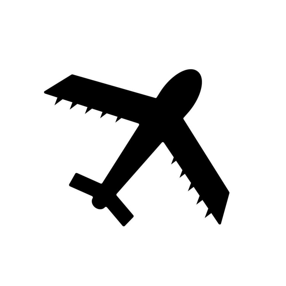 flygplan symbol. passagerare flygplan ikon. flyg. vektor. vektor