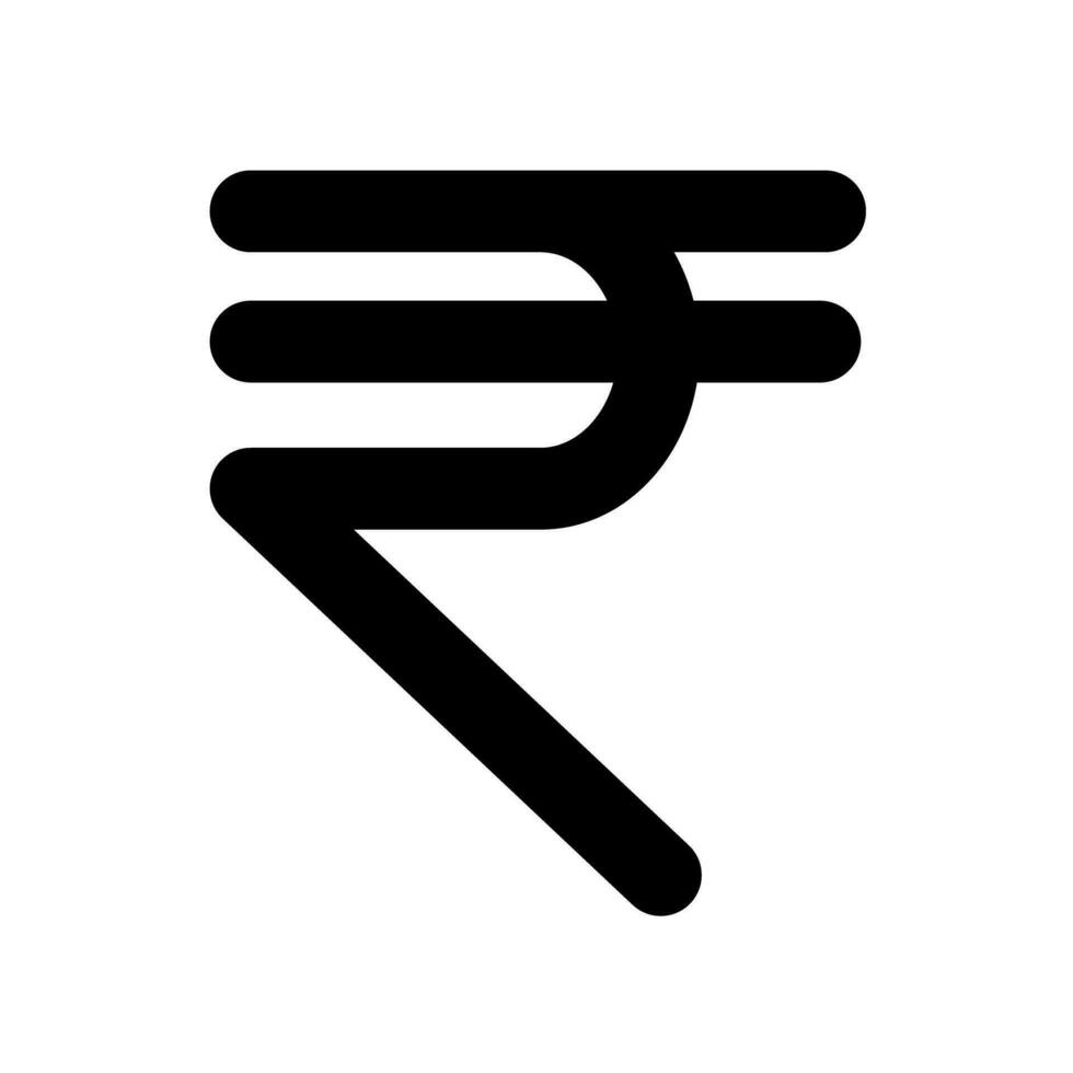 symbol av de indisk rupee. vektor. vektor