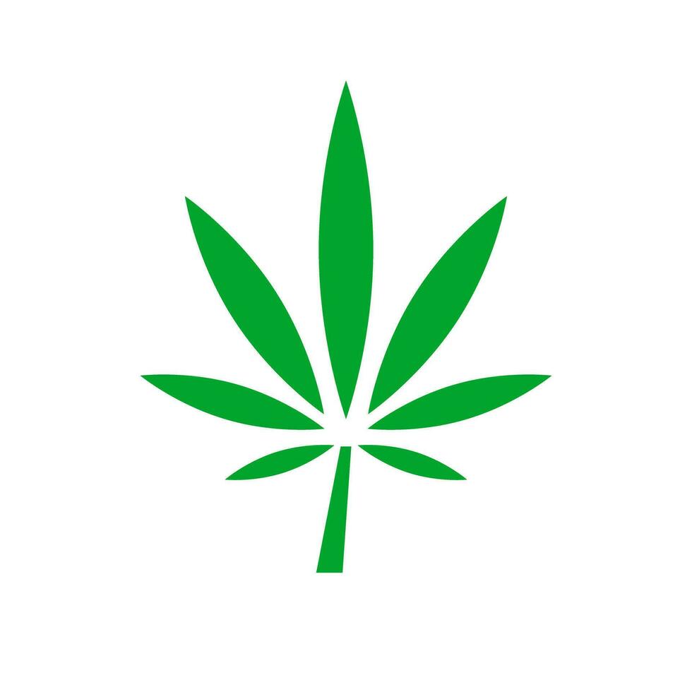 Cannabis Symbol. Marihuana Symbol. Droge Unkraut. Vektor. vektor