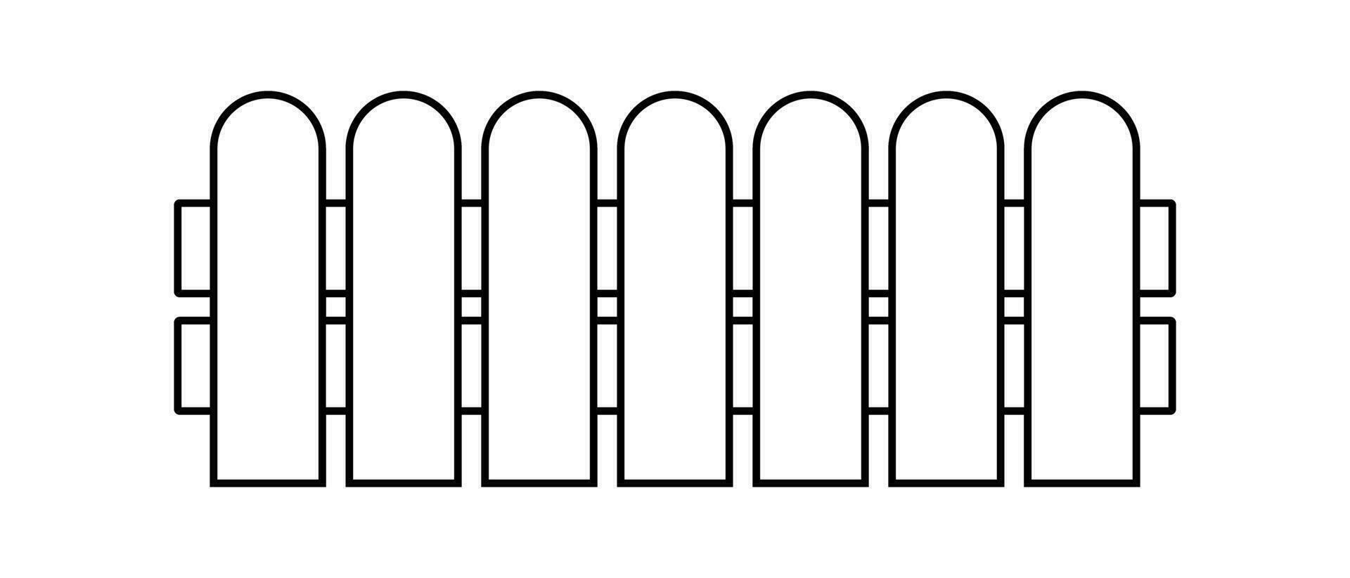 Zaun Design Teil Symbol. Vektor. vektor