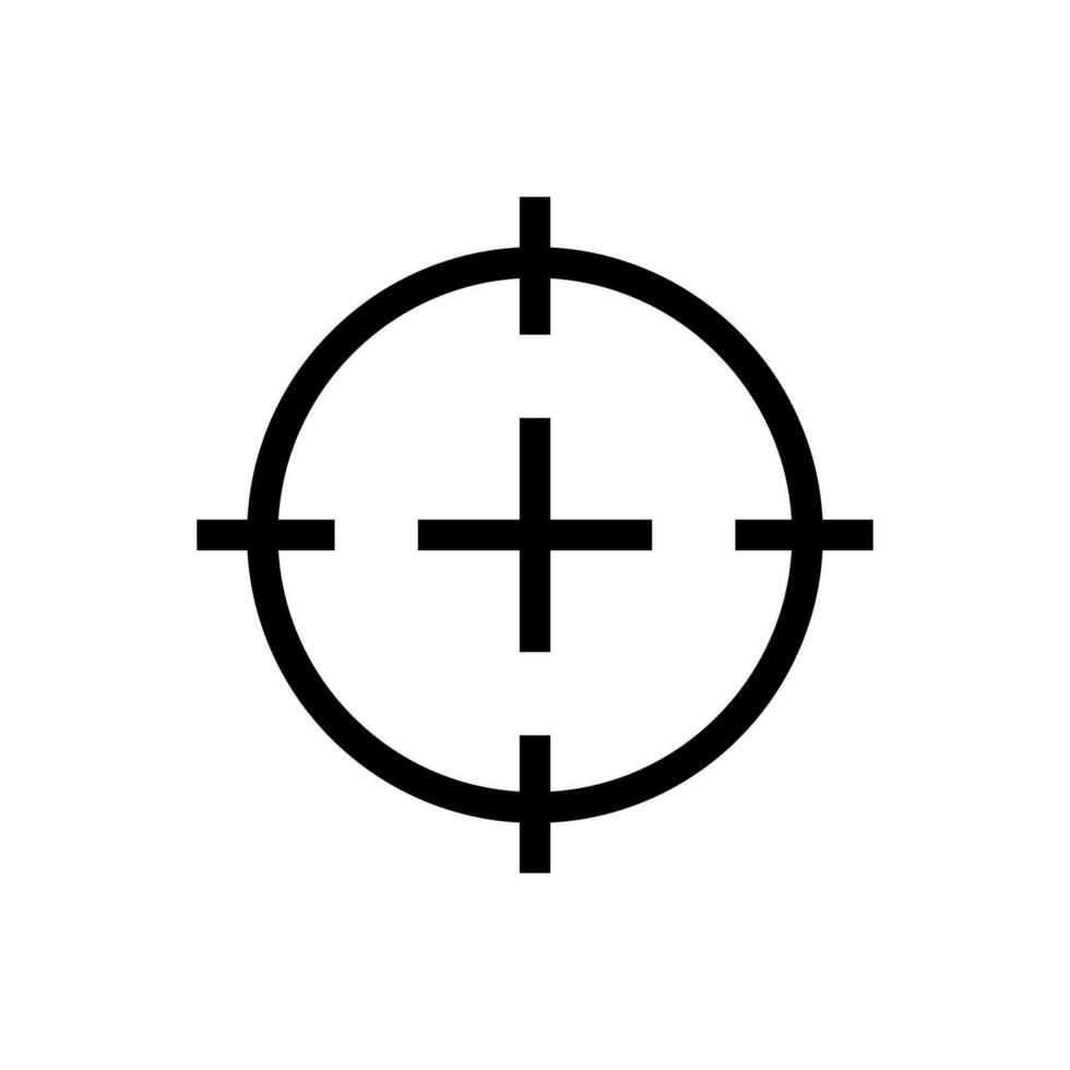 Gewehr Ziel Symbol. Ziel oder Ziel. Vektor. vektor