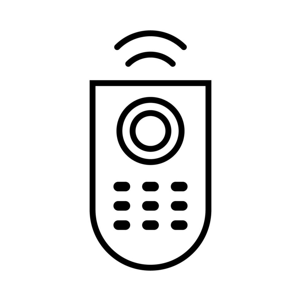 Radio Wellen und Fernbedienung Steuerung Symbol. Fernseher Fernbedienung Kontrolle. Vektor. vektor