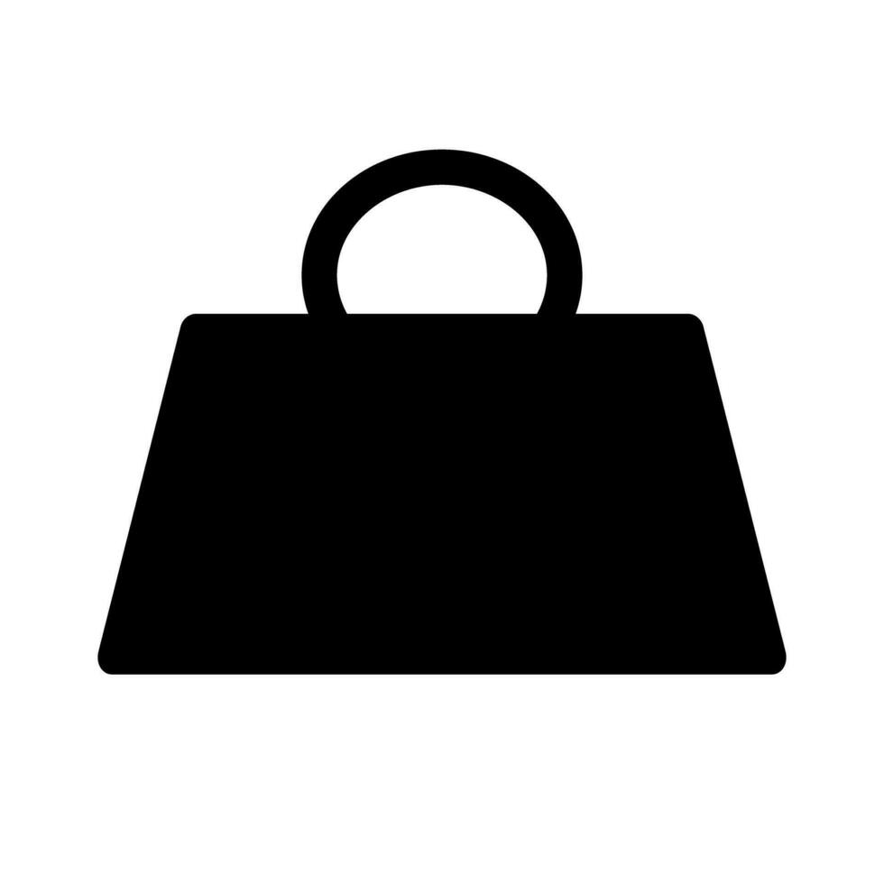 handväska silhuett ikon. bagage ikon. vektor. vektor