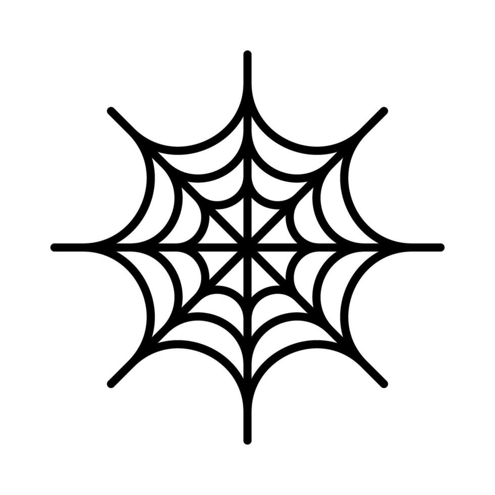 enkel Spindel webb ikon. vektor. vektor