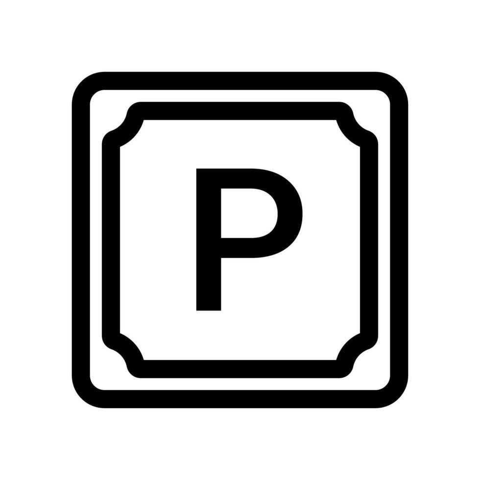 parkering tecken ikon. trafik tecken. vektor. vektor