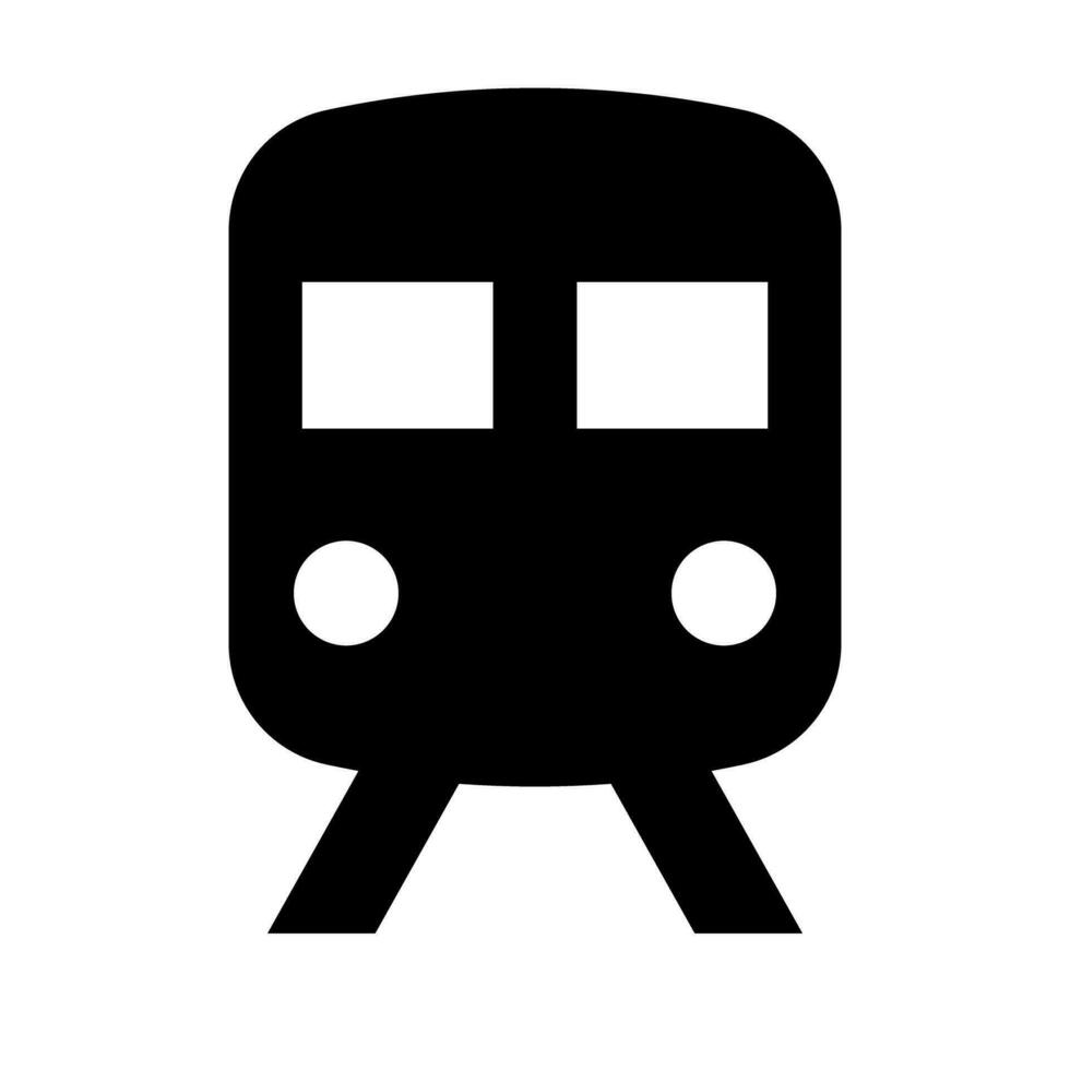 Zug Silhouette Symbol. Verkehr. Bahnhof. Vektor. vektor