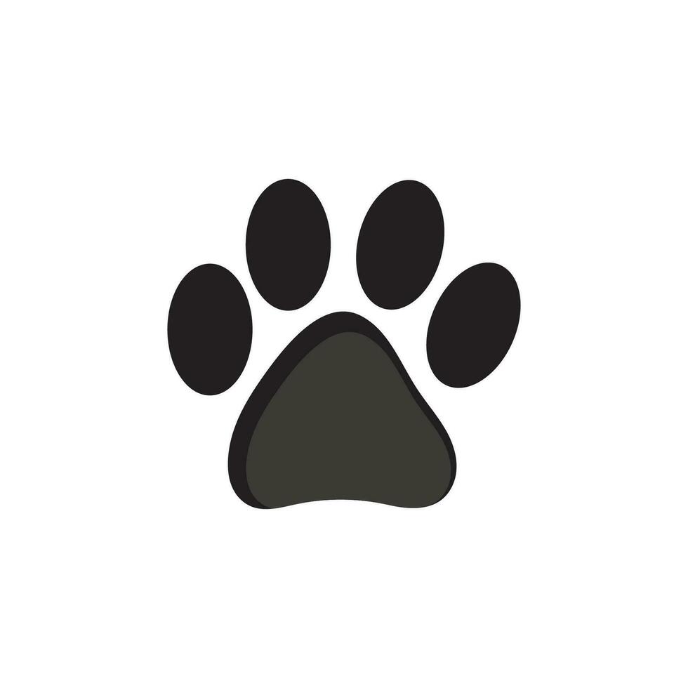 Hund oder Katze Fußabdruck Symbol auf ein Weiß Hintergrund vektor