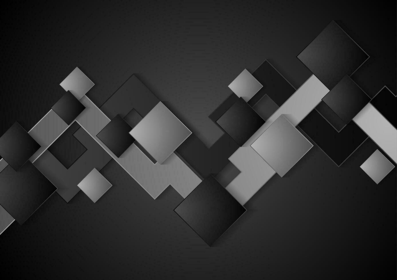 svart och grå tech abstrakt bakgrund vektor