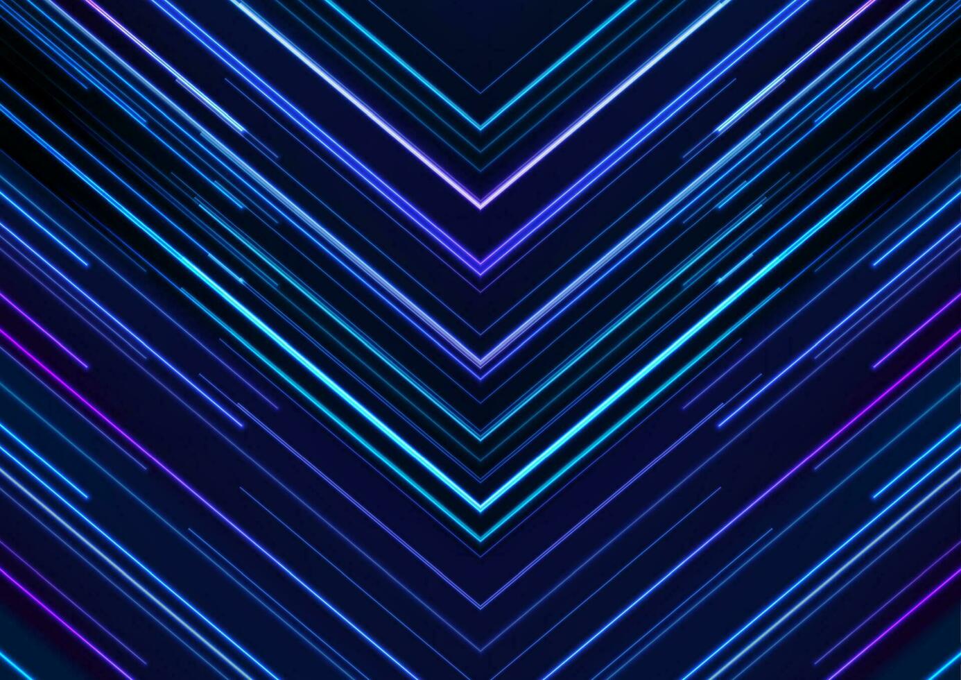retro tech abstrakt bakgrund med neon laser pilar vektor