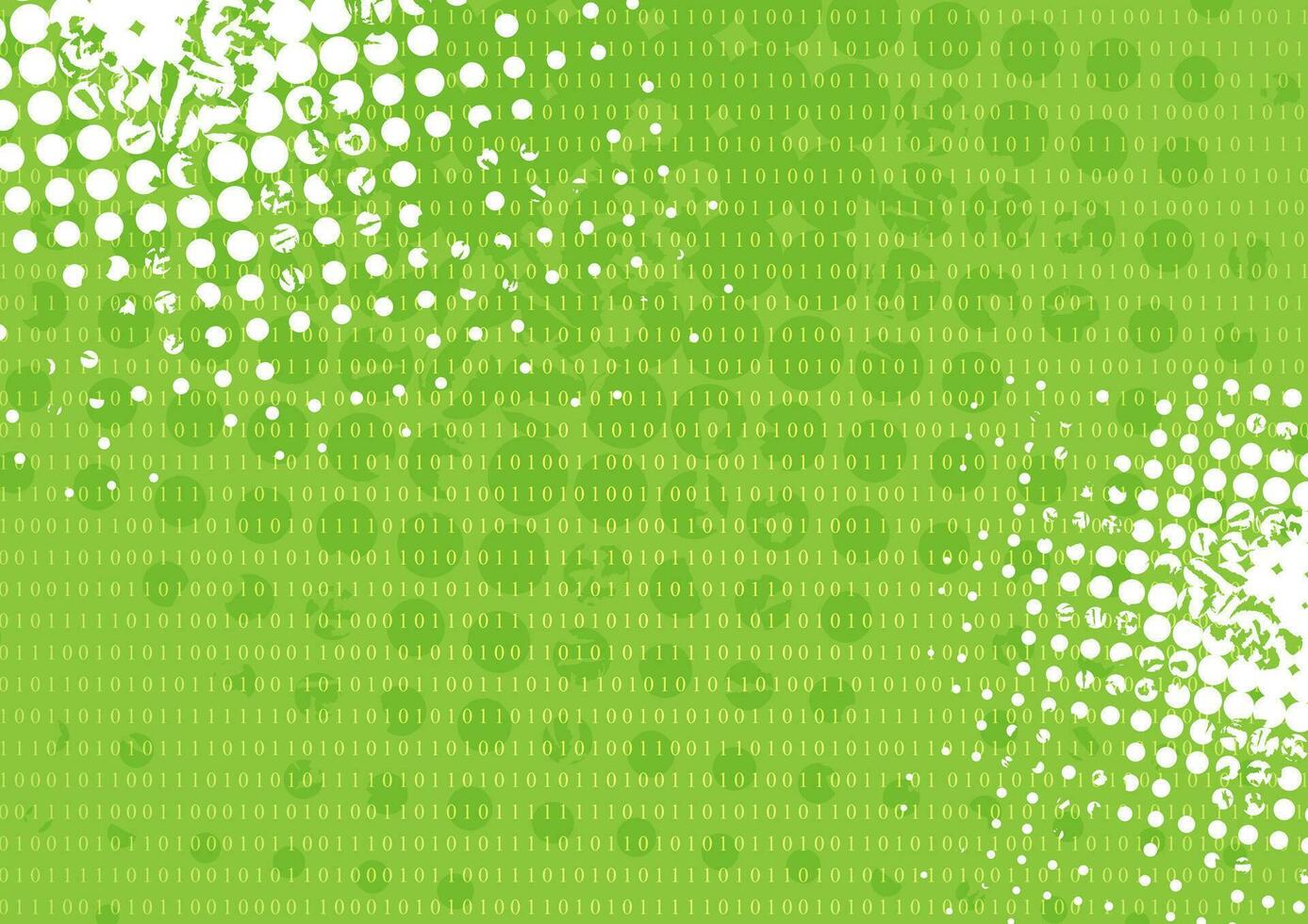 tech grunge grön binär systemet bakgrund vektor