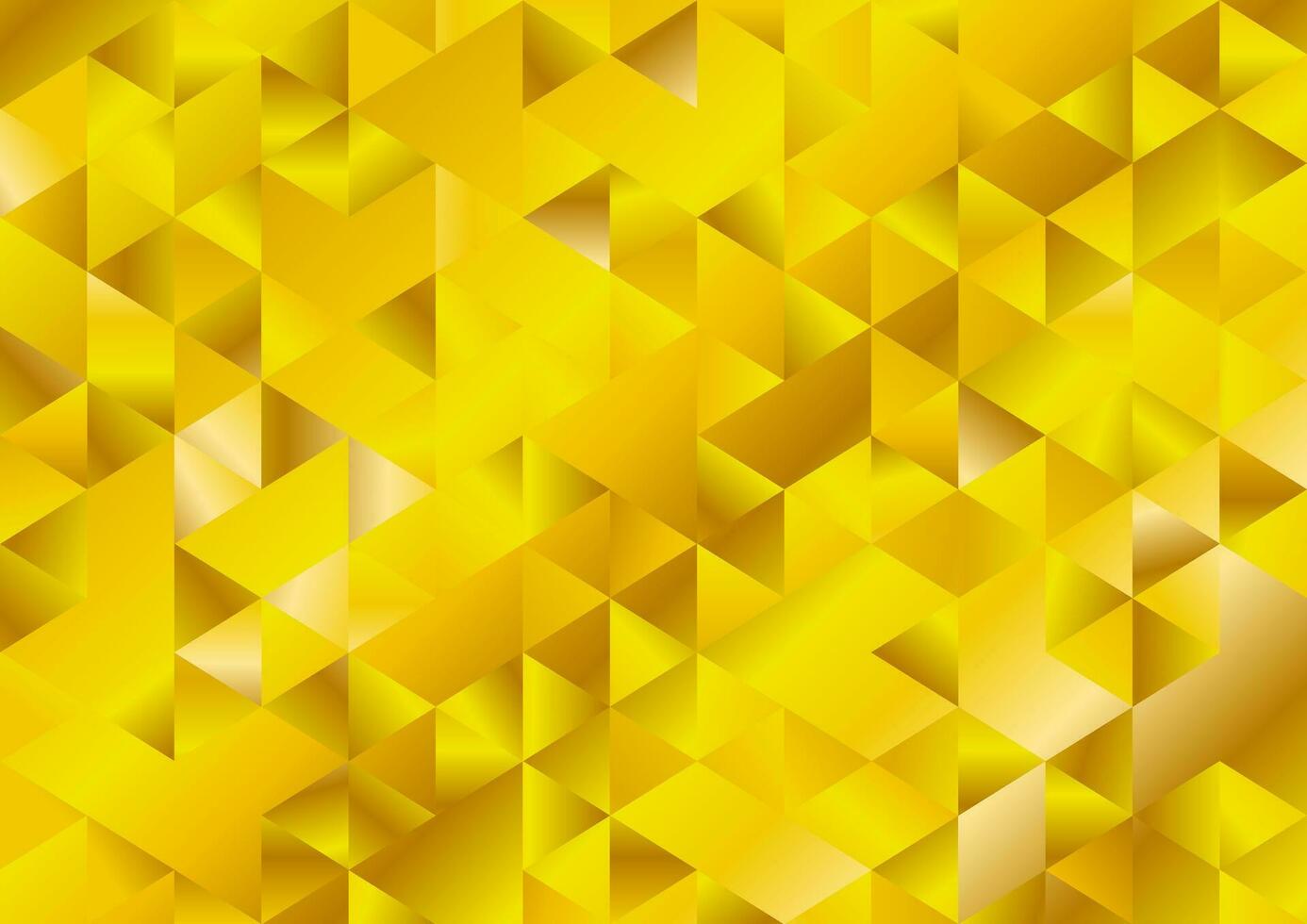 Gold funkeln Dreiecke Mosaik technisch Hintergrund vektor