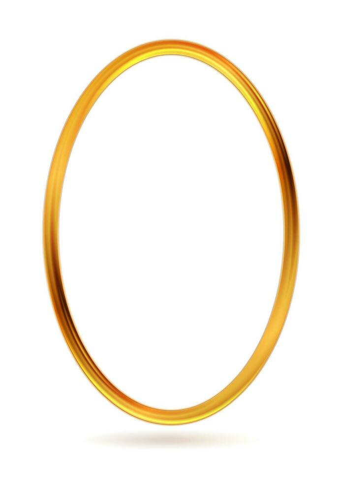 gyllene ellips ramverk abstrakt bakgrund vektor