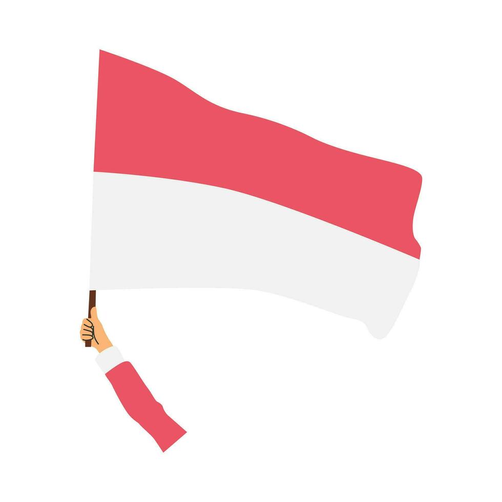 Vektor Illustration Konzept von feiern Indonesien Unabhängigkeit Tag