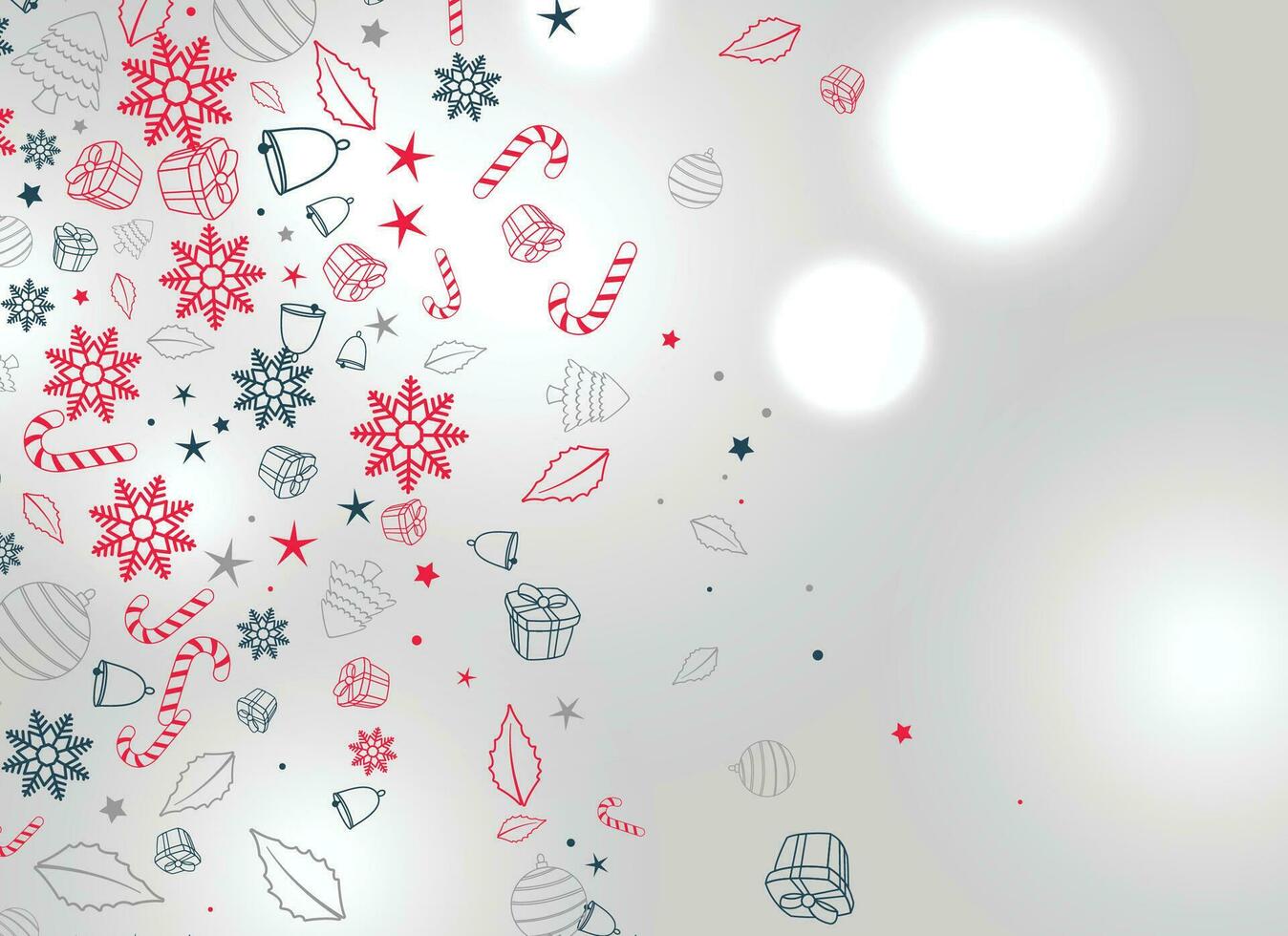 Silber Schnee Vektor grau Hintergrund. Urlaub Schneeflocke Banner. Weiß fallen Illustration. Weihnachten Schneefall Karte.
