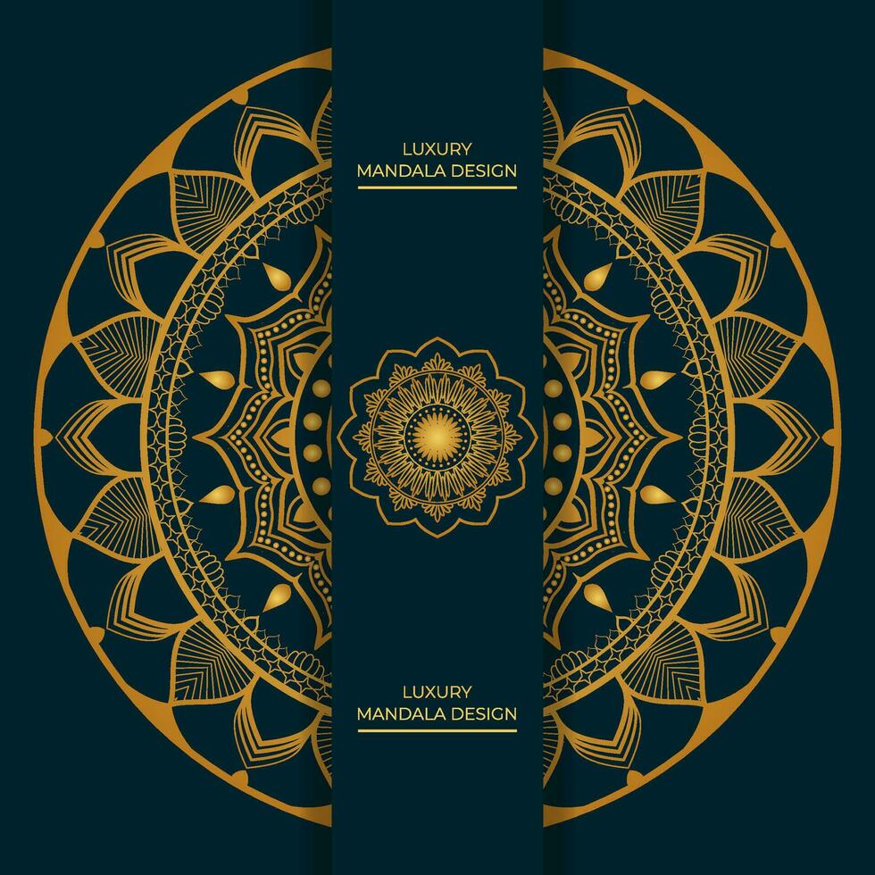 Luxus golden Mandala Illustration Vektor Hintergrund