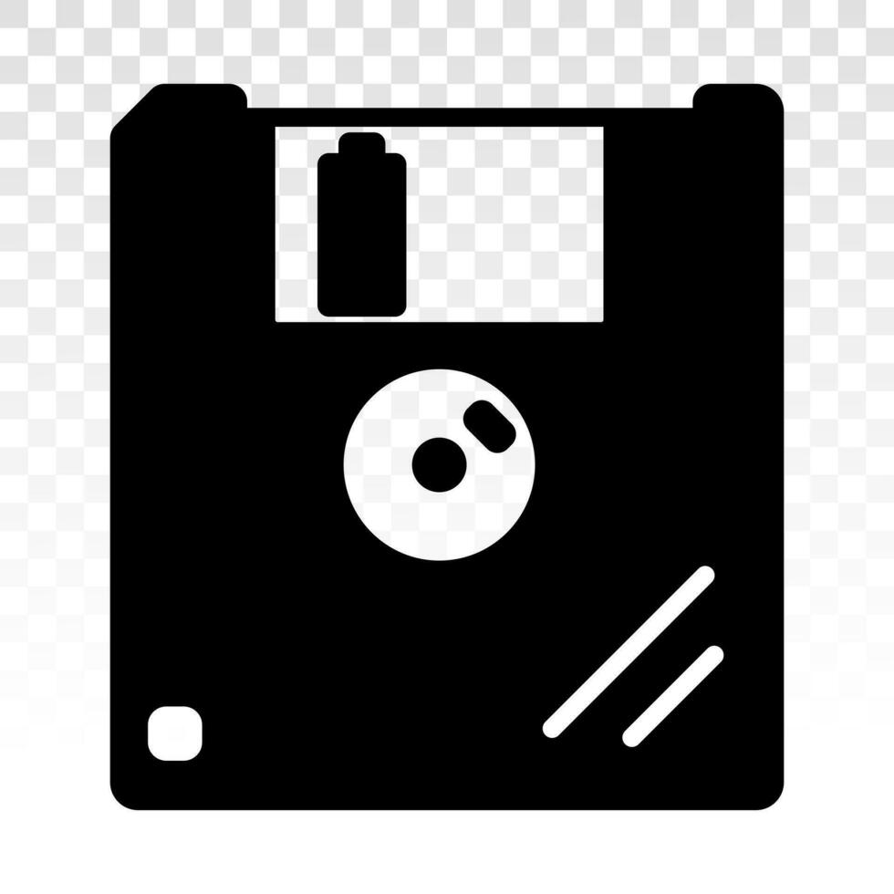 Diskette Platte oder speichern eben Symbole zum Apps und Websites vektor