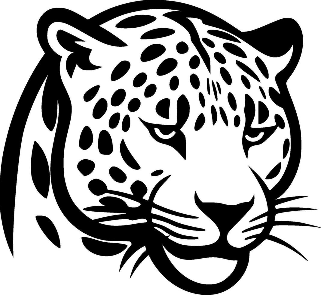 Leopard - - minimalistisch und eben Logo - - Vektor Illustration