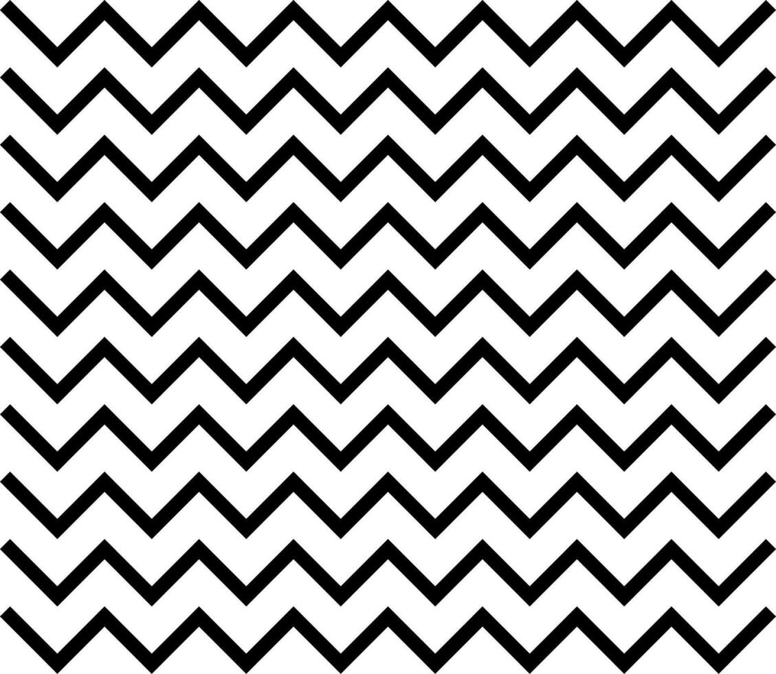 sömlös sicksack- mönster. svart och vit bakgrund. vektor