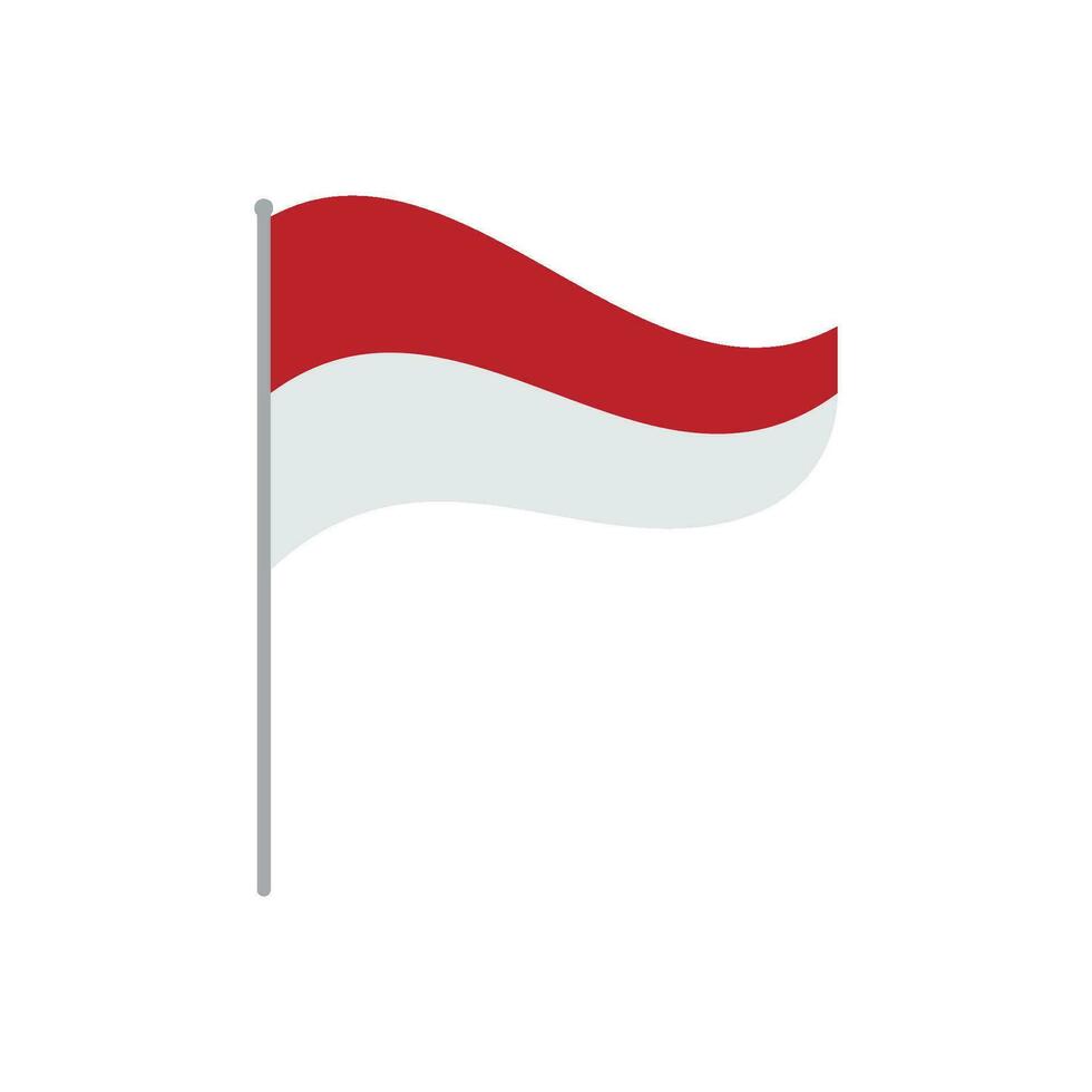 Indonesien Flagge Unabhängigkeit vektor