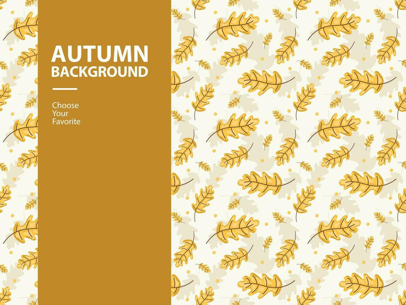 Herbst Vektor Hintergrund Muster nahtlos Element Blumen- Hintergrund Ernte Blatt Stoff Ahorn Kanada