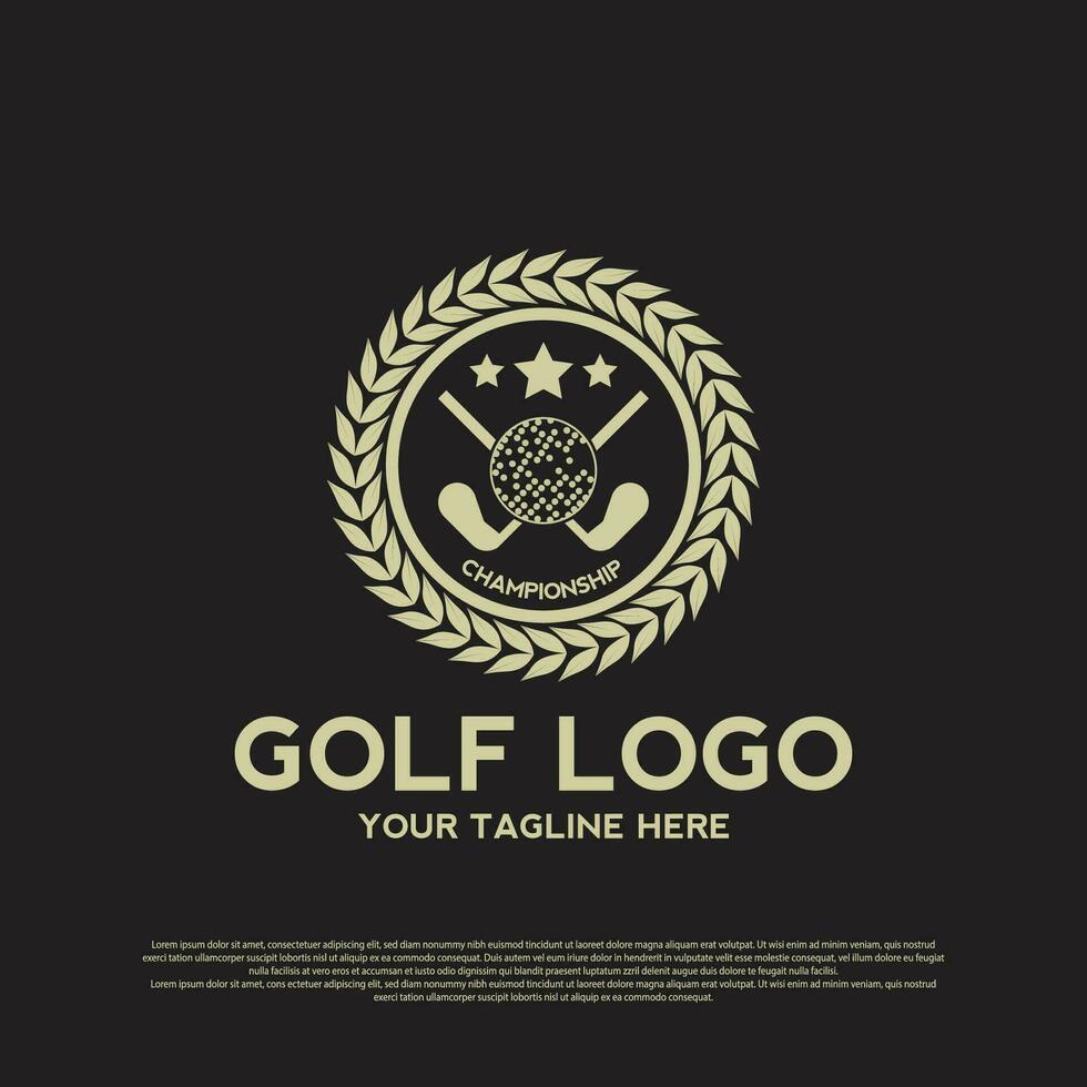 Golf Turnier Logo oder Symbol vektor