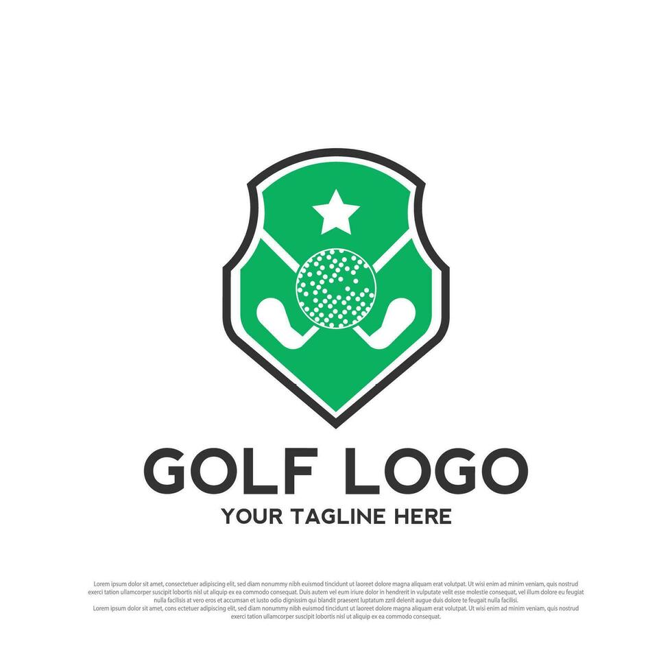 Golf Turnier Logo oder Symbol vektor