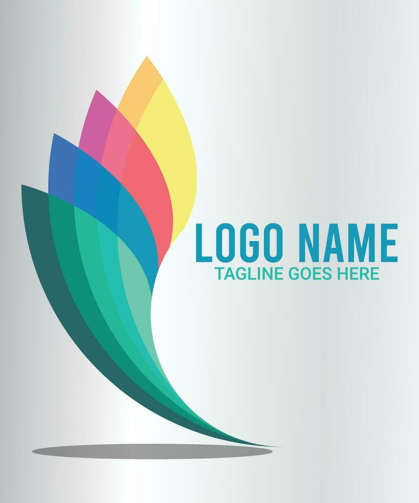 branding identitet företags- och minimalistisk logotyp vektor