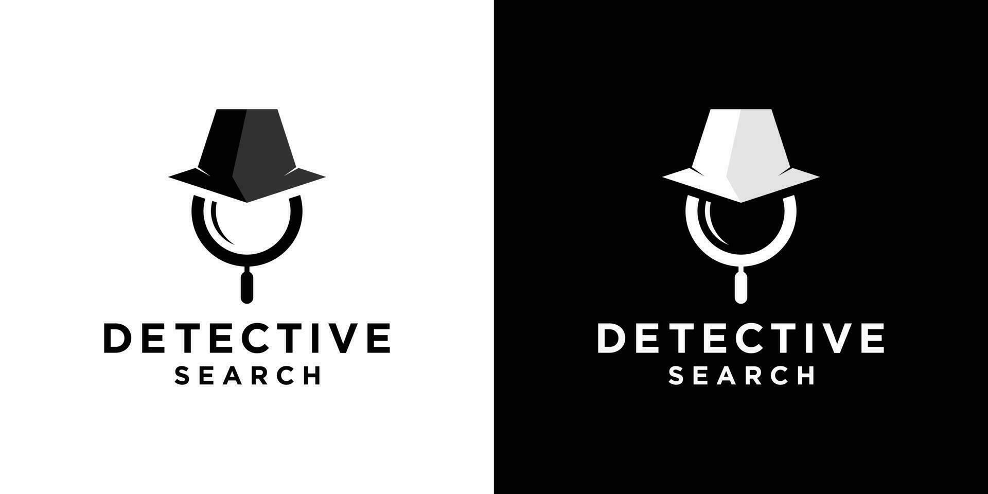 Logo Design Detektiv einfach modern Vorlage vektor