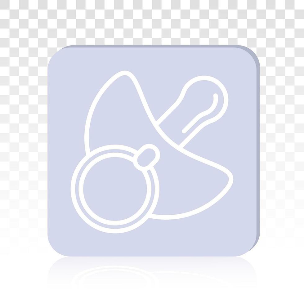bebis napp eller bebis napp platt ikon för appar och webbplatser vektor