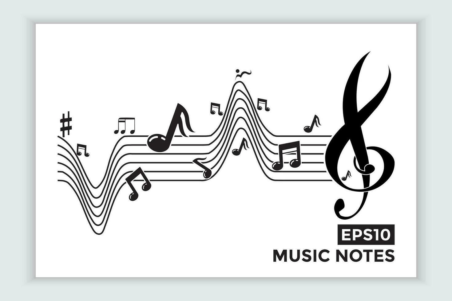 Musik- Rahmen oder Musik- Hinweis Zeichen oder Symbol. Musical Rahmen Symbole Element Vektor zum Banner Material, Hintergrund.